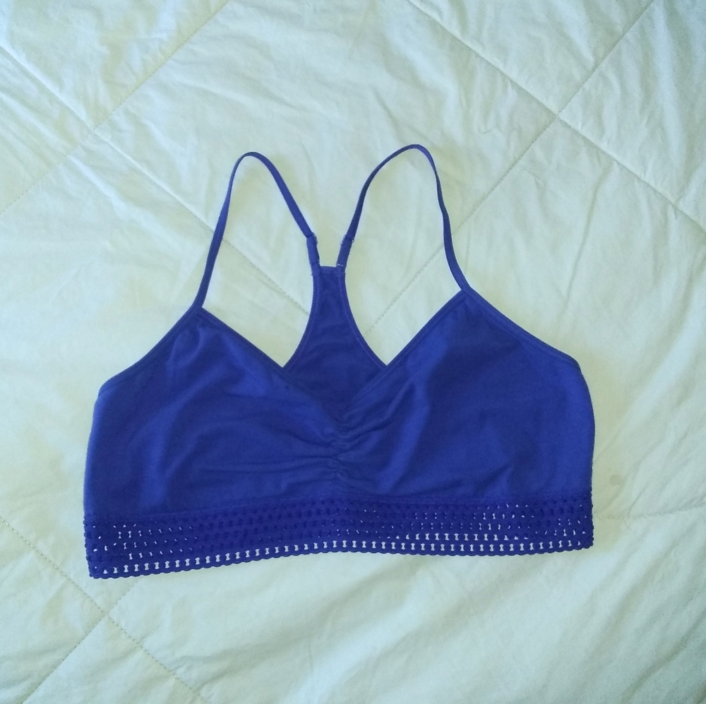 Blue hadley sports bra